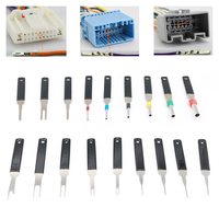 Ensemble d'outils d'extraction de broches à haute dureté 18 pièces Kit d'outils de retrait de bornes en acier inoxydable pour voiture