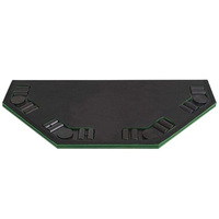 Table de jeu de roulette de poker pliable portable personnalisée à 8 joueurs avec design ovale supérieur pour Blackjack et Mahjong Entertainment