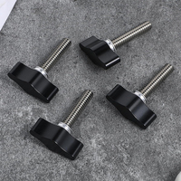 Vis à molette réglable en aluminium M4 M5 M6 M8 avec filetage en acier inoxydable, poignée en T pour serrage manuel, pour accessoires de trépied et d'appareil photo