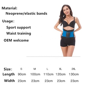 Entrenador de cintura de neopreno para mujer, moldeador de cuerpo deportivo con nailon, tamaño <span class=keywords><strong>XXL</strong></span>, faja protectora para quemar grasa y perder peso, faja posparto - Product Image 6