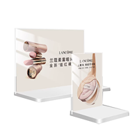 Présentoir de Comptoir Professionnel en Acrylique Transparent pour Cosmétiques, Plateau Carré pour Parfums et Soins de la Peau, Présentoir Marketing