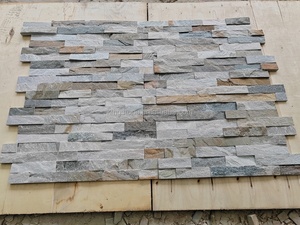 Piastrelle per Rivestimento Esterno dal Design Moderno e Durevole, Pietra <span class=keywords><strong>Naturale</strong></span> a Strisce, Finitura Superficiale Spaccata su Misura per Uso Esterno, <span class=keywords><strong>Antiacido</strong></span> - Product Image 3