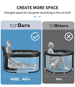 Guangyang Portable Pvc Pliant Portable Glace Bain Pod Récupération Froid Plongeant <span class=keywords><strong>Baignoire</strong></span> pour <span class=keywords><strong>Baignoire</strong></span> Autoportante Avec Couvercle - Product Image 4