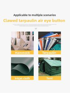 Bâche en toile métallique ronde pour <span class=keywords><strong>voiture</strong></span> et camion, pare-pluie, pare-soleil, avec œillets et rivets creux épaissis - Product Image 4