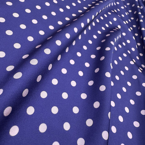 150cm Wide Trendy Custom Purple Dot Print Classic Design Elastic Silk Satin <strong>Fabric</strong>, Suitable for Silk <strong>Dresses</strong> - Product Image 6