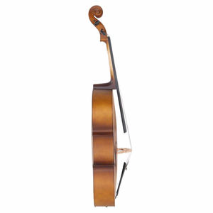 Cello acoustique professionnel 4/4 avec table en bois du Brésil, dos et côtés en érable, touche en ébène, archet et colophane inclus - Product Image 5