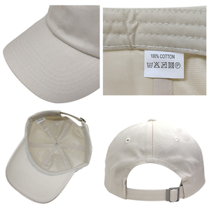Gorra de béisbol sin estructura de 6 paneles estilo deportivo unisex, sombrero bordado personalizado 'Dad' Hat Vintage Flair Terry Cotton Soft Hip <span class=keywords><strong>Hop</strong></span> - Product Image 3