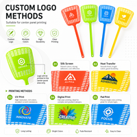 Logo personnalisé Tapette à mouches en maille Tapette à mouches en maille plastique durable pour la publicité promotionnelle