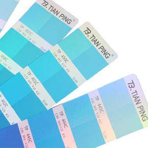 실버 금속 종이에 대한 사용자 정의 티안 핑 CMYK 컬러 차트