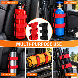 Custom OEM Fire Extinguisher Holder Adjustable <b>Nylon</b> Mounting Straps with <b>Hook</b> and Loop Fastener for Car Jeep UTV Wholesale - Product Image 3