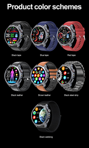 ET472 2026 Fashion Sport Smart Watches for Men Women ECG Waterproof IP68 Display Silica Gel Band Magnetic SDK Included Unisex De - Product Image 4