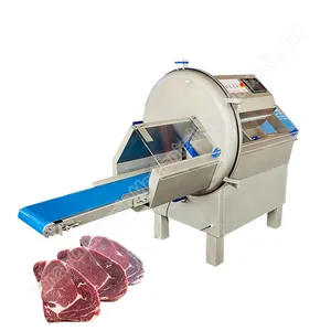 Máquina de pechuga de pollo para carne de cerdo, cordero, rebanadora automática de carne congelada