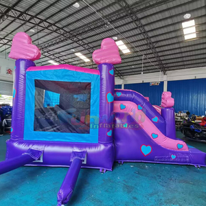 Castillo hinchable de unicornio commercial bounce house combo dual lane inflatable unicorn bouncer with slide - Product Image 3