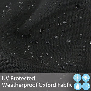 Housse de protection en tissu Oxford pour mobilier de terrasse, chaise longue, canapé double, banc de terrasse, anti-poussière - Product Image 5