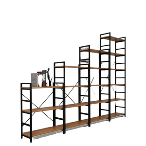 Étagère murale asymétrique à 4 niveaux avec rangement ouvert et structure élégante pour la décoration intérieure - Product Image 3