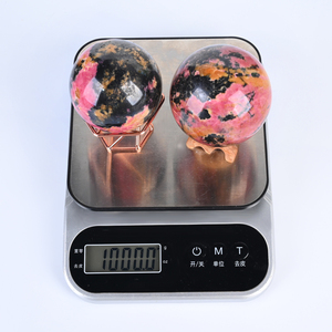 High Quality Natural Rhodonite <b>Crystal</b> Sphere Hand Gemstone Craft Rhodonite <b>Ball</b> for Collection Ornament - Product Image 4