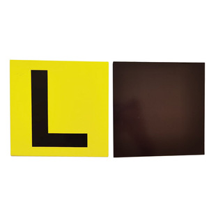 Placas Magnéticas de Aprendizaje para Coche, Adhesivo Magnético con Placas de Aprendizaje, Placas de Conductor Principiante Rojas - Product Image 3