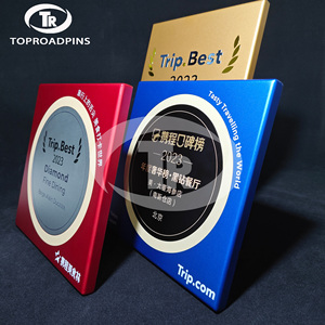 Médaille de plaque en métal personnalisée pour <span class=keywords><strong>YouTube</strong></span> & Bilibili Play Button Logo Award avec impression UV et technique peinte Thème Love - Product Image 4