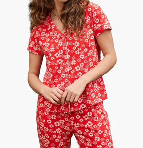 ชุดนอนผ้าฝ้ายแสนสบายสไตล์หรูหรา แขนสั้น เอวยางยืด ระบายอากาศดี สำหรับผู้หญิ<span class=keywords><strong>ง</strong></span> ขายส่งจากโรง<span class=keywords><strong>ง</strong></span>าน - Product Image 2