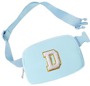 Riñonera pequeña impermeable para mujer con parches de letras personalizados, estilo moderno, para deportes y uso cruzado en el pecho - Product Image 6