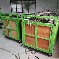 Carrello di utilità del legname del camion della mano dei rifiuti dell'officina del carrello di stoccaggio del rottame di alluminio resistente su misura da 2 tonnellate