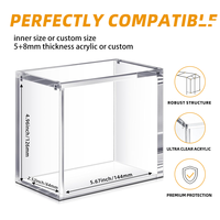 Vitrine en acrylique pour Dragon Ball Super Fusion World FB09 Dual Evolution Booster Box, protection magnétique robuste résistante aux UV