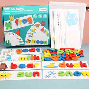 Set <span class=keywords><strong>di</strong></span> Lettere in Legno Montessori <span class=keywords><strong>Gioco</strong></span> Educativo per l'Apprendimento delle <span class=keywords><strong>Parole</strong></span> Prescolare - Product Image 1