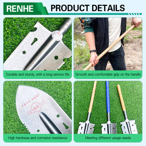 Herramientas manuales personalizadas, <span class=keywords><strong>pala</strong></span> de hierro, <span class=keywords><strong>pala</strong></span> para plantar árboles, multiherramienta, cabeza de <span class=keywords><strong>pala</strong></span> de jardín pequeña con mango - Product Image 3