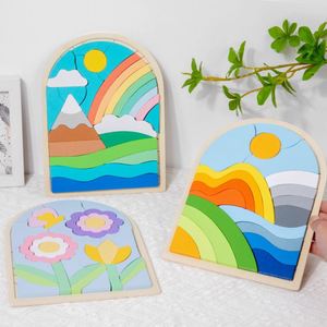 Rompecabezas de Girasol Colorido para Niños en Edad Preescolar, Decoración de Oficina, Juguete Educativo para Niños Pequeños - Product Image 5