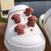 Mini chien en résine 3D, artisanat fait main, décoration DIY pour la maison des enfants, ornement animal de dessin animé