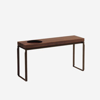 Nouvelle table console en bois massif de style moderne Wabi-Sabi postmoderne pour salon et restaurant, meubles personnalisables