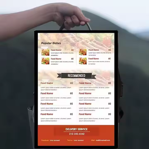 Ransel layar LCD 27 inci, papan reklame jalanan, peralatan iklan umum kontrol aplikasi Promosi ukuran besar - Product Image 4