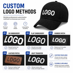 Cappellino da Baseball Personalizzato a 6 Pannelli in Poliestere Premium con Logo Ricamato e Chiusura Regolabile con Velcro - Product Image 2