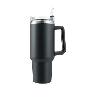 Gobelet isotherme double paroi en acier inoxydable écologique 40oz, isolation thermique 12-24h, avec poignée – Vente en gros populaire - Product Image 3