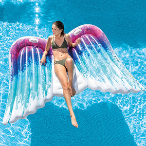 2019 Ange Ailes <span class=keywords><strong>Piscine</strong></span> <span class=keywords><strong>Chaise</strong></span> <span class=keywords><strong>Longue</strong></span> flottante <span class=keywords><strong>gonflable</strong></span> de L'eau - Product Image 3