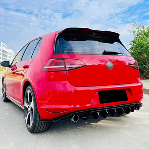 Volkswagen Golf 7 Rear <b>Diffuser</b> With <b>Led</b> Light 2013-2016 Pp Material For Cross Border Modification - Product Image 2