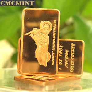 Çok Satan Ürünler 1 oz %999 Saf Bakır Külçe Motosiklet Barı B61 - Product Image 4