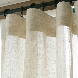 Voilages semi-transparents DaiRui aspect <span class=keywords><strong>lin</strong></span> texturé <span class=keywords><strong>naturel</strong></span>, <span class=keywords><strong>panneaux</strong></span> de fenêtre filtrant la lumière - Product Image 1