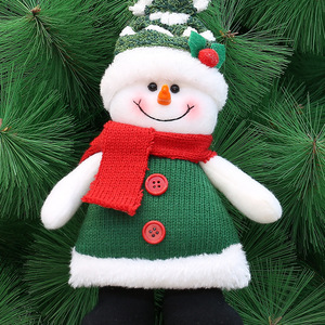 Christmas Tree Hanging Dolls Santa Snowman Reindeer Fabric <b>Ornaments</b> <b>Small</b> Size 2-4 Inch Decorations - Product Image 4
