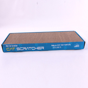 Planche à gratter pour chat 51x21x3cm, jouet pour chat en carton ondulé plat double face pour affûter les griffes - Product Image 4