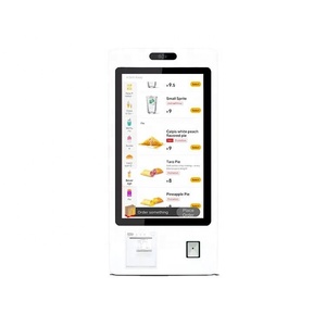 KFC 21.5 24 27 32 Inch Touch Screen Wifi Supported Payment Self Ordering Kiosk <b>With</b> Receipt <b>Printer</b> Code <b>Scanner</b> Pos Holder - Product Image 2