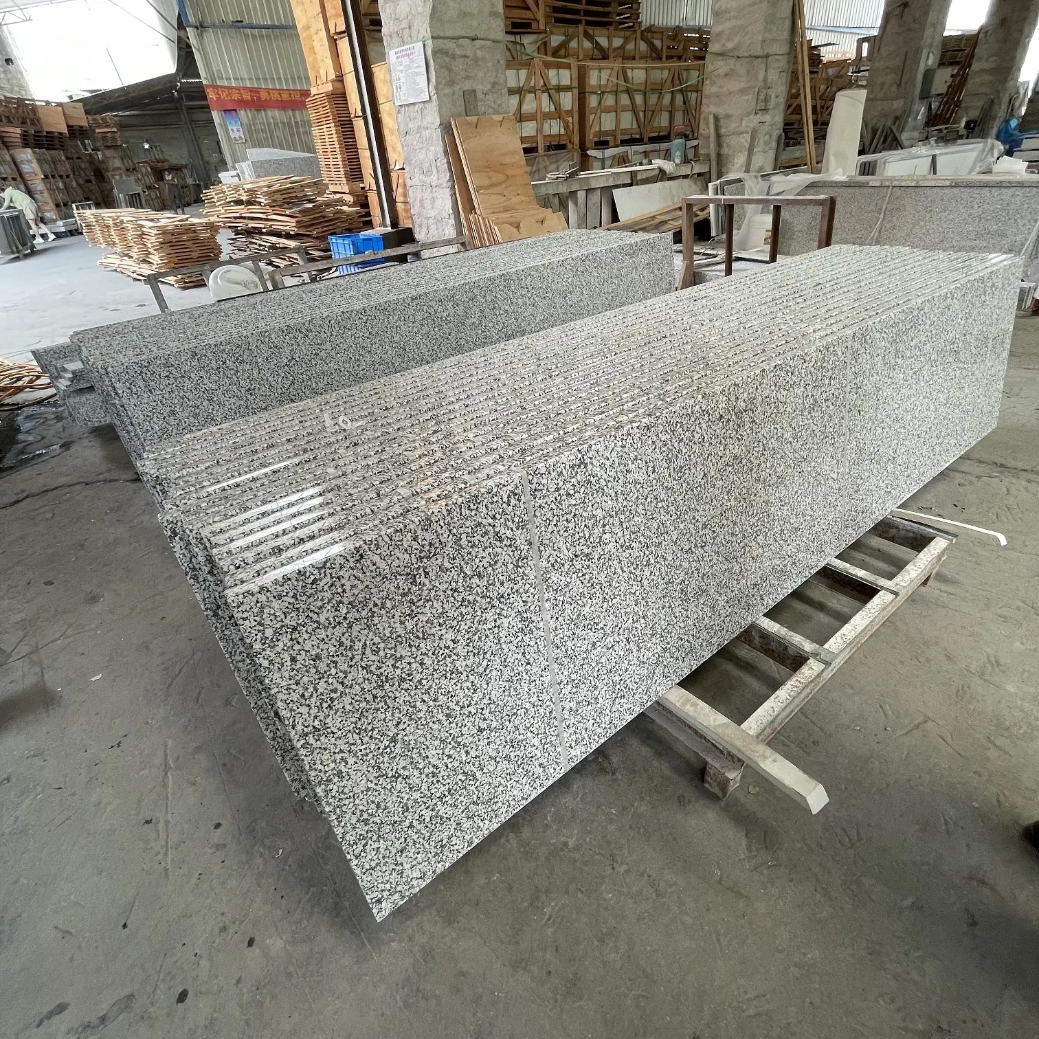 Coon granite Küchentisch Arbeits platte Variety Counter Top Schneiden auf Granit Granit Stein Top Qualität 40 Fuß Platte Weiß