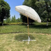 Parapluie solaire automatique droit et à impression personnalisée, grand format, parasol avec frange, protection pour l'extérieur