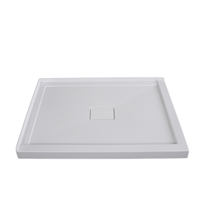 Accesorios antifugas Bandeja de baño de fibra de vidrio Ducha a prueba de agua con cubierta de drenaje - Product Image 3