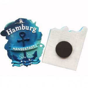 Aimants de réfrigérateur commémoratifs en résine à prix de gros, aimants de réfrigérateur personnalisés en résine - Product Image 3