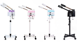 Máquina de vapor de cara fría y caliente profesional 2 en 1 <span class=keywords><strong>vaporizador</strong></span> Facial de pie de <span class=keywords><strong>ozono</strong></span> con lámpara de aumento para salón de belleza Spa - Product Image 6