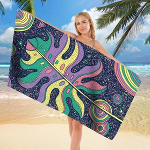 Toalla de Playa de Microfibra Extra Grande de Secado Rápido (70 x 140 cm), Toallas de Playa Suaves con Estampado Digital para Natación - Product Image 5