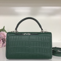 Sac bandoulière 100 % cuir de crocodile, sac fourre-tout en cuir de crocodile, sac de travail à poignée supérieure, sac à bandoulière pour rendez-vous galants