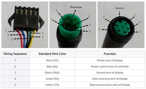 Nuovo Contachilometri <span class=keywords><strong>E</strong></span>-bike SW102T SW102 con Schermo TFT a Colori, Modalità di Guida Multiple, Mini Display LCD Intelligente per Bici Elettrica - Product Image 4