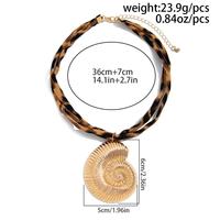 Collier ras-du-cou sexy léopard en alliage vintage avec étoile de mer, croix et cœur pour femme, idéal pour l'été et la plage, cadeau